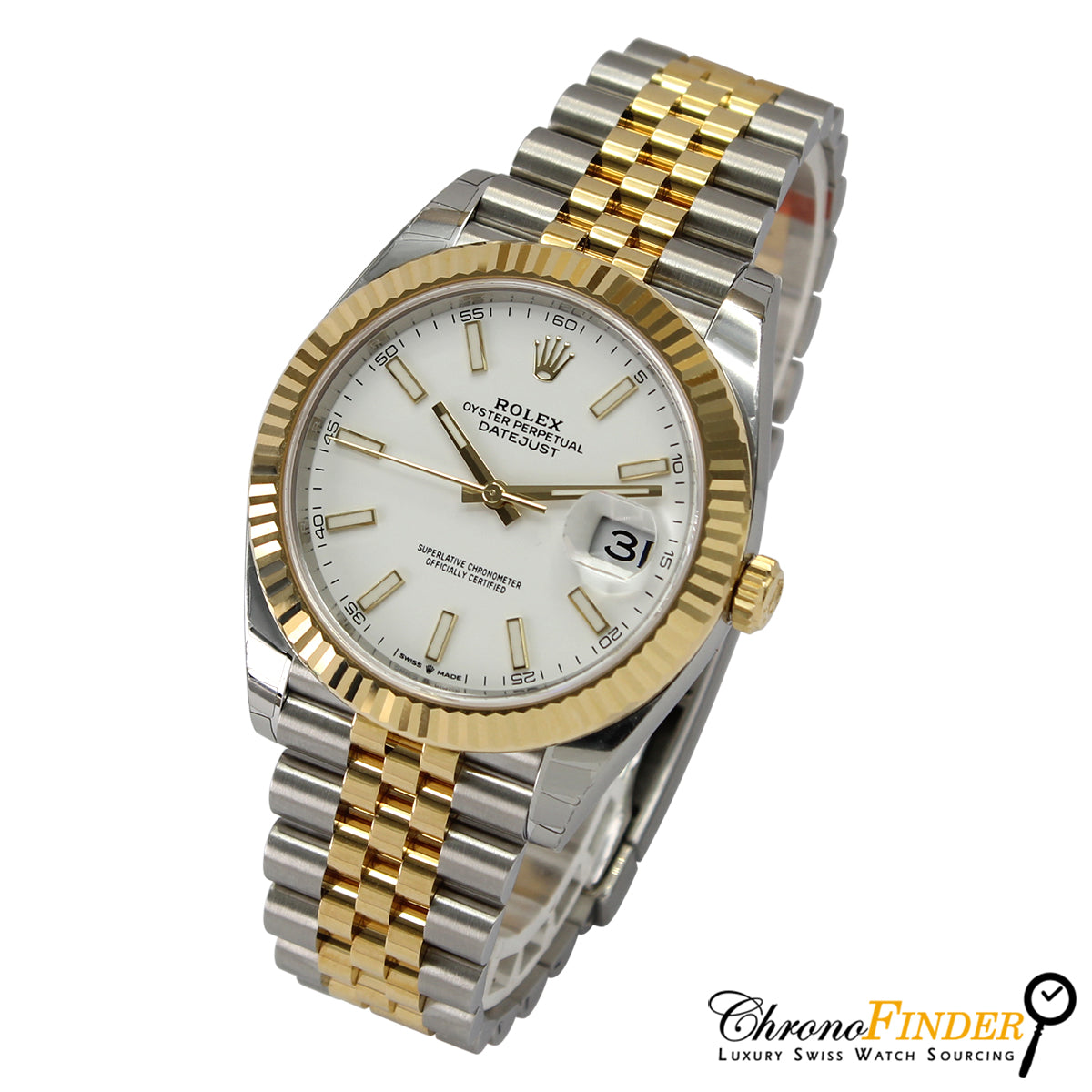 Datejust 41 126333 (White Baton Dial – Jubilee)