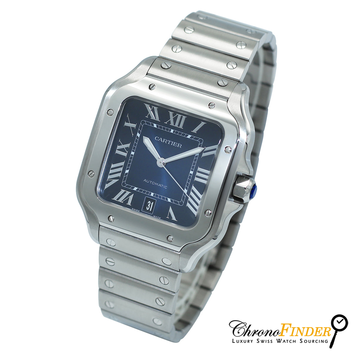 Santos de Cartier WSSA0030 (Blue Dial)