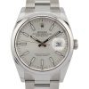 Rolex Datejust 36 126200 Silver Baton Dial Close Up