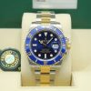 Rolex Submariner Date Bluesy 116613LB in box front view