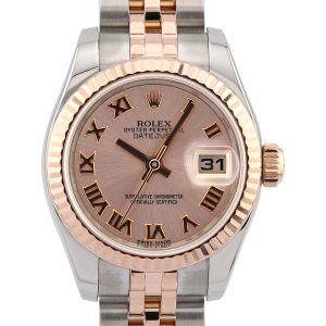 ladies rolex datejust steel and rose gold