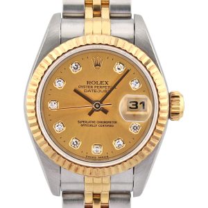 Rolex ladies datejust bimetal