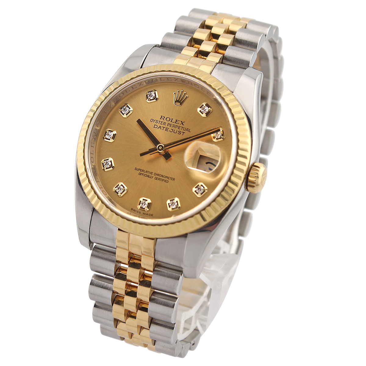 Datejust 36 116233 (Champagne Diamond Dial)