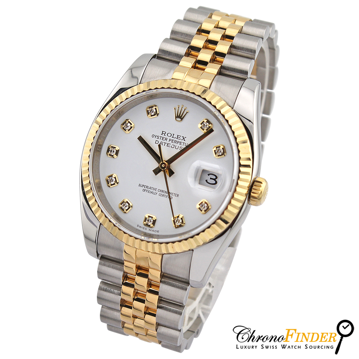 Datejust 36 116233 (White Diamond Dial)