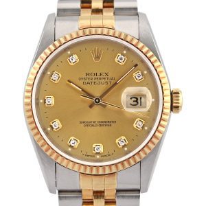 Datejust 36 16233 (Champagne Diamond Dial)