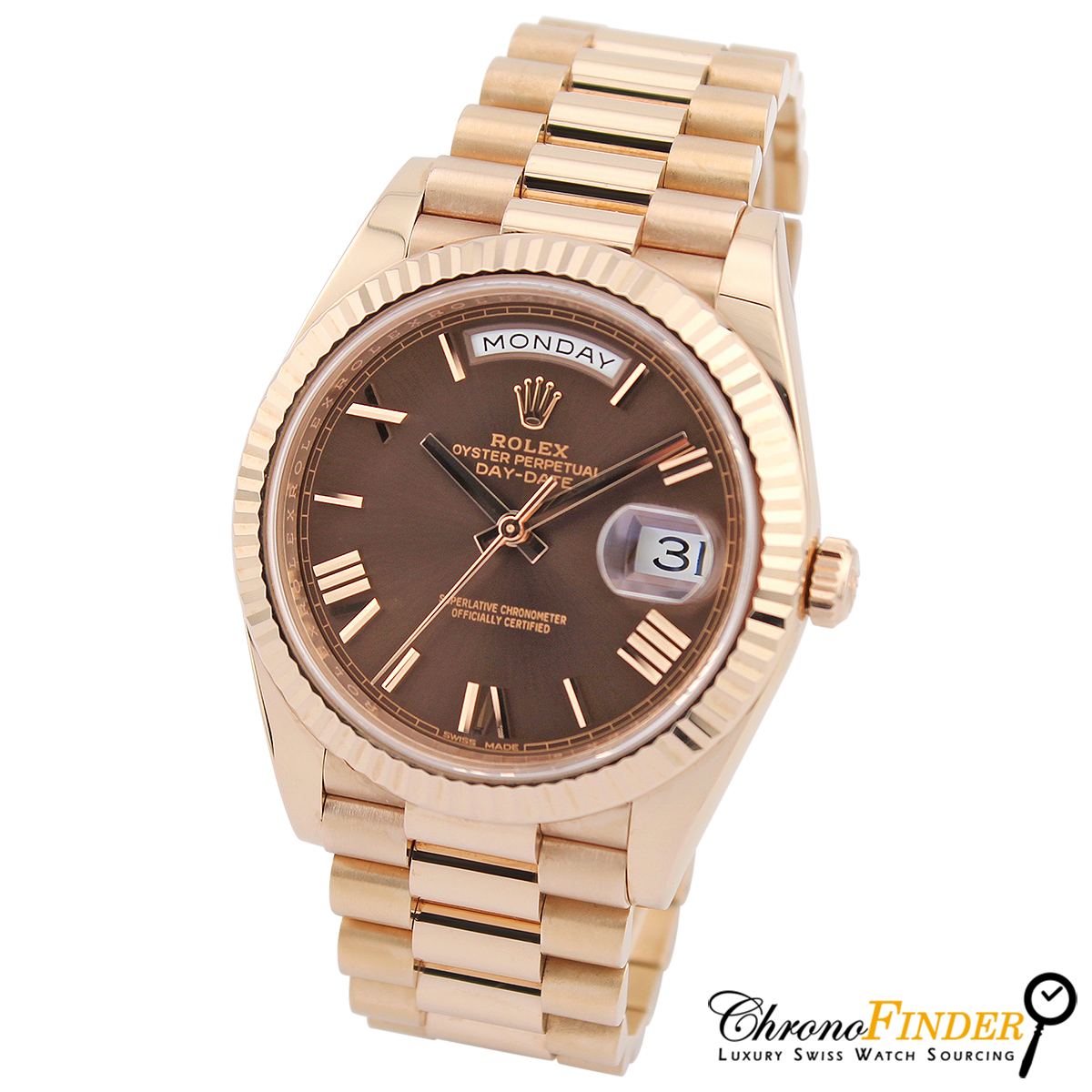 Day-Date 40 228235 (Chocolate Roman Numeral Dial)