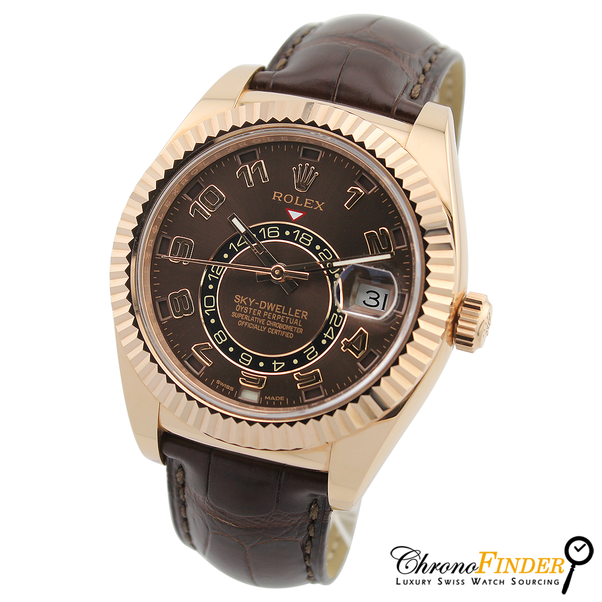 Sky-Dweller 326135 (Chocolate Arabic Dial)