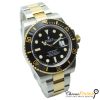 rolex submariner date steel and gold black dial