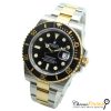 rolex submariner date steel and gold black dial
