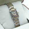 Cartier Tank Francaise Bi-Metal 2384 W51027Q4 Mother Of Pearl left side view in box