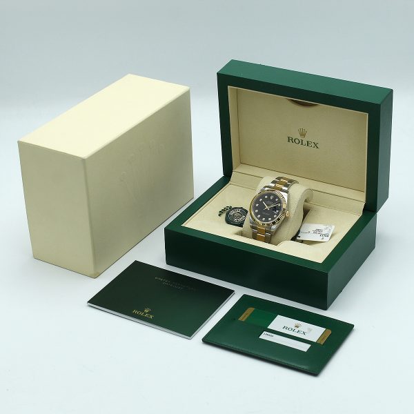Rolex Datejust 41 126333 Black Diamond Dial with box and papers