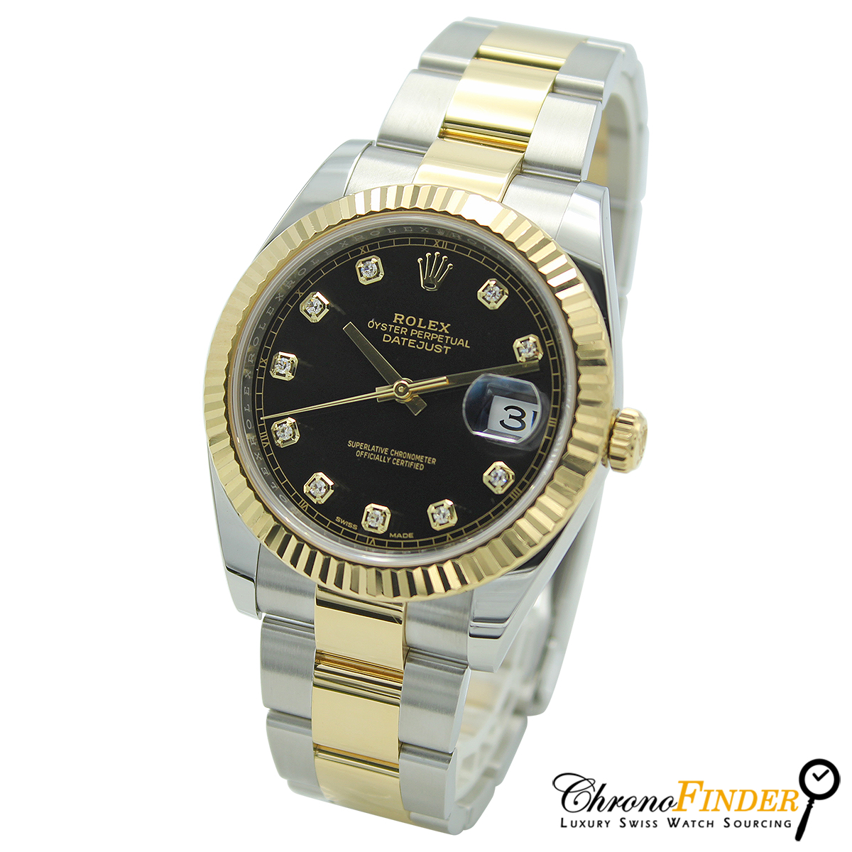 Datejust 41 126333 (Black Diamond Dial)