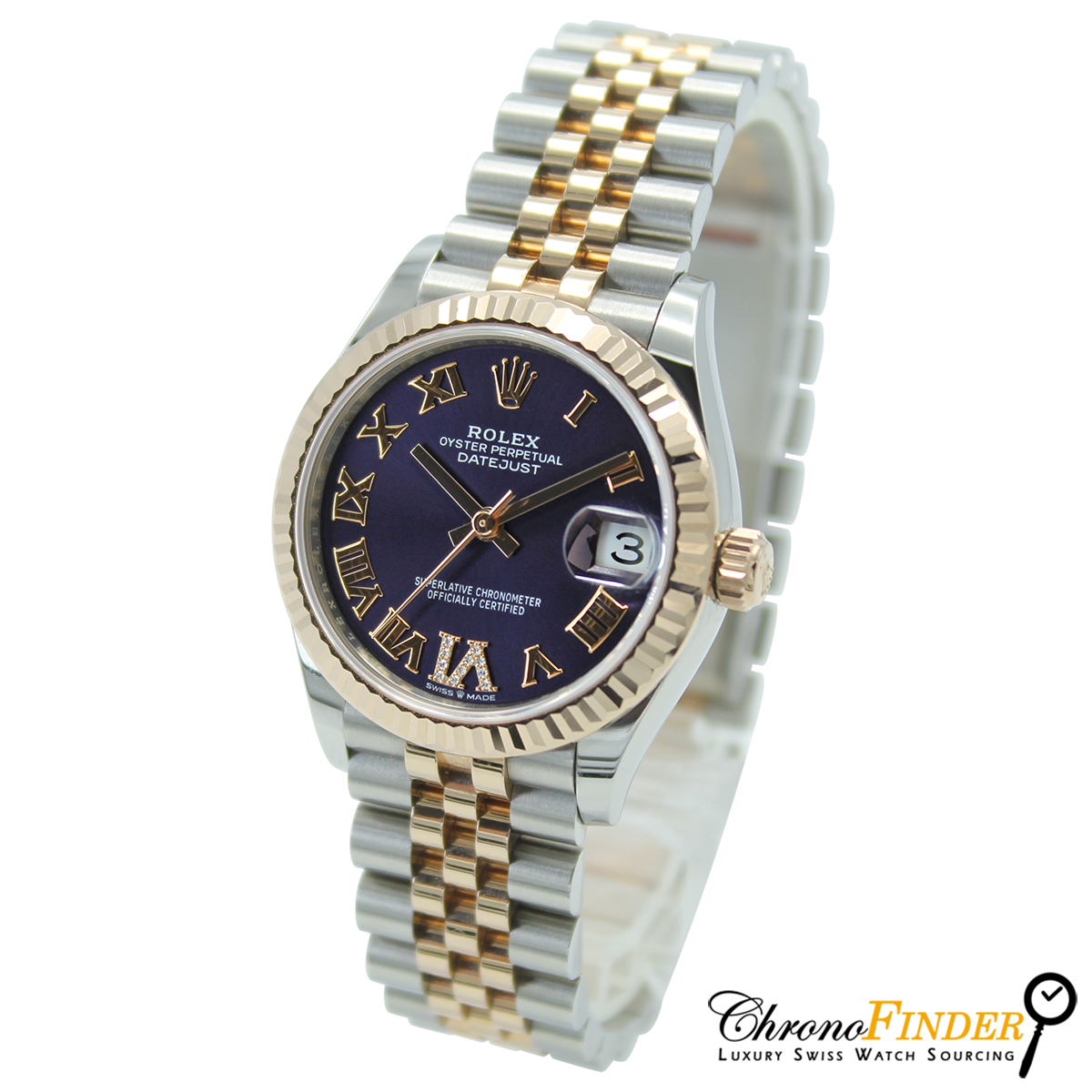 Datejust 31 278271 (Purple Aubergine Roman Numeral Dial Diamond VI)