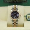 ROLEX-DATEJUST-31-278271-PURPLE-ROMAN-NUMERAL-DIAMOND-6-JUBILEE-STEEL-ROSE-WATCH-5