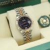 ROLEX-DATEJUST-31-278271-PURPLE-ROMAN-NUMERAL-DIAMOND-6-JUBILEE-STEEL-ROSE-WATCH-7
