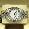Rolex Datejust 36 126200 White Roman Numeral Dial side view in box