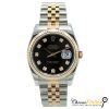 Rolex Datejust 36 116231 Black Diamond Dial with jubilee bracelet front view