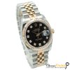 Rolex Datejust 36 116231 Black Diamond Dial with jubilee bracelet left side view