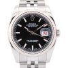 rolex datejust 36 116234 black baton dial