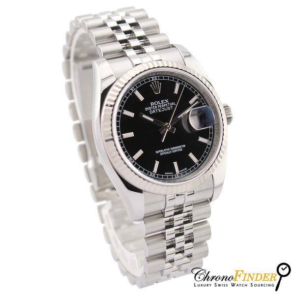 rolex datejust black dial