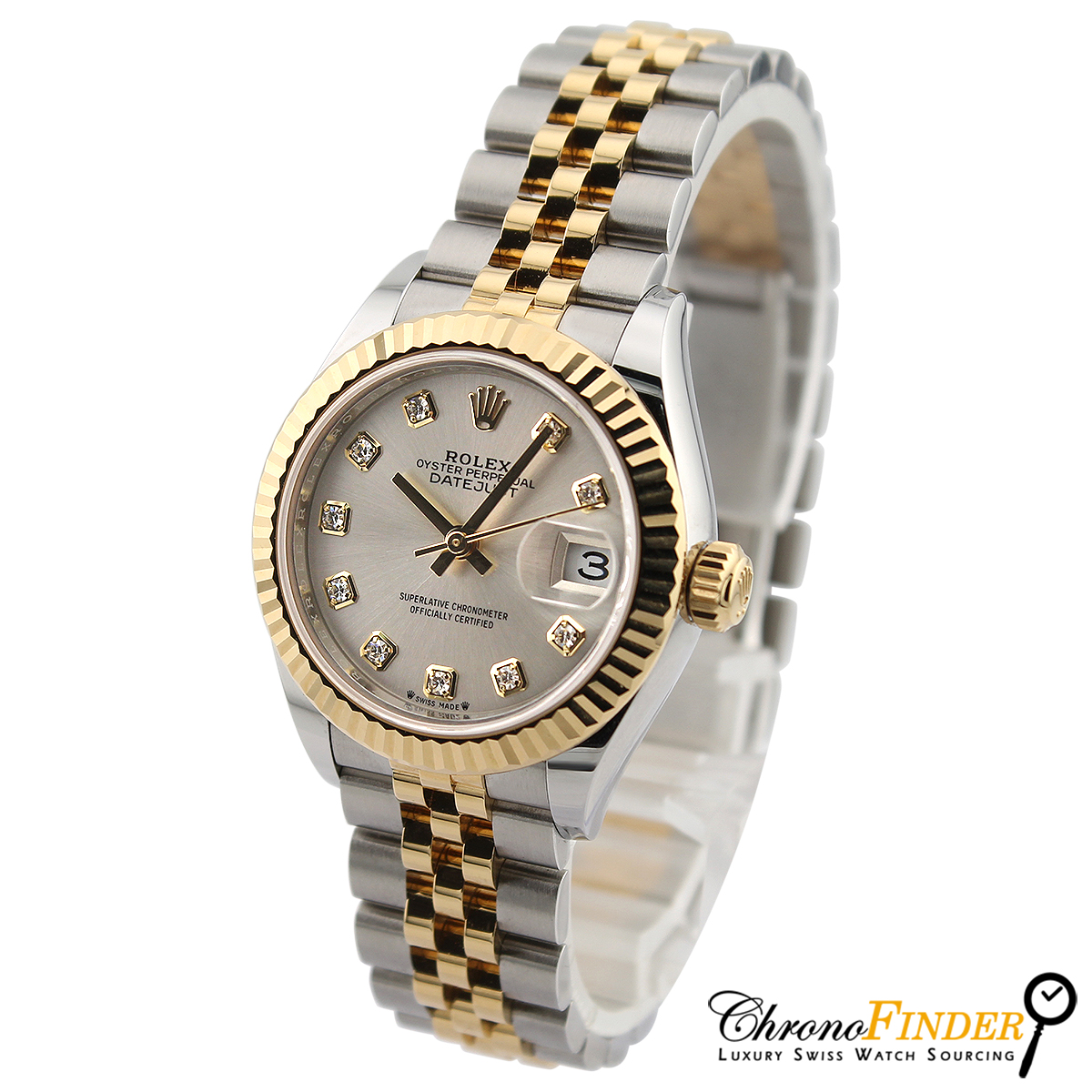 Lady Datejust 28 279173 (Silver Diamond Dial)