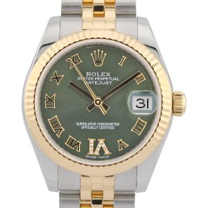 rolex datejust 31 178273 olive dial