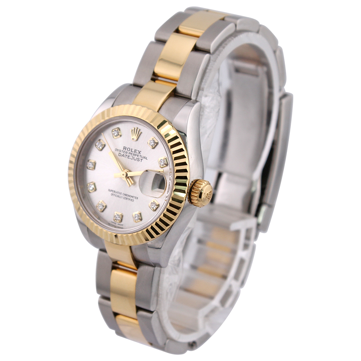 Lady Datejust 28 279173 (Silver Diamond Dial) Oyster