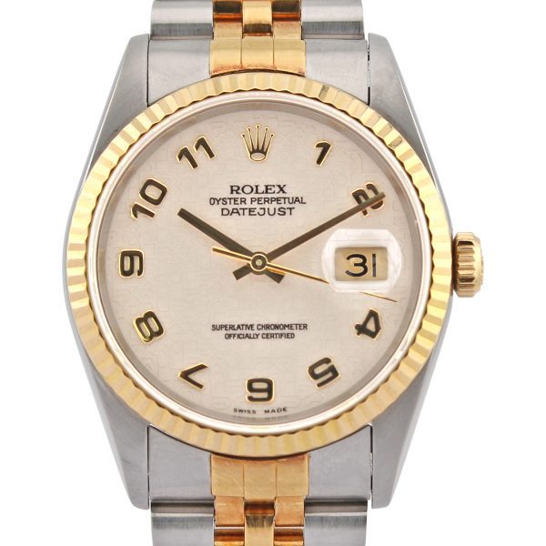 Rolex Datejust 36 16233 Cream Jubilee Arabic