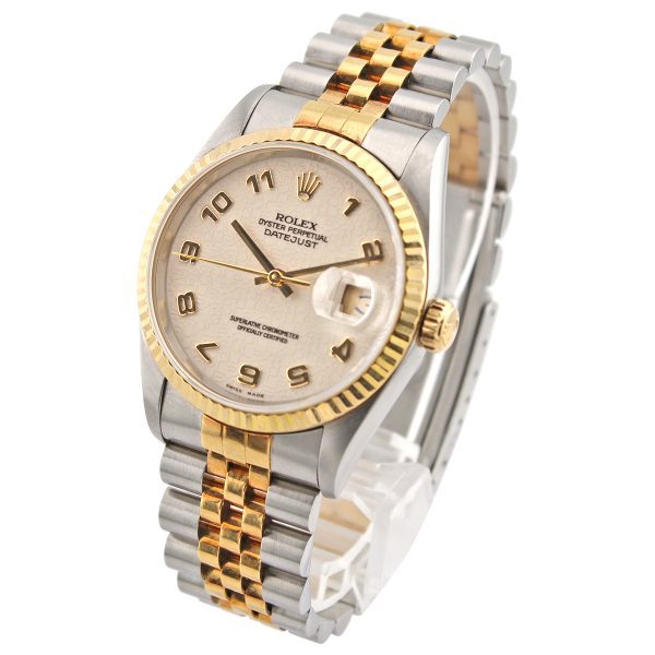 datejust 36 16233 cream arabic dial