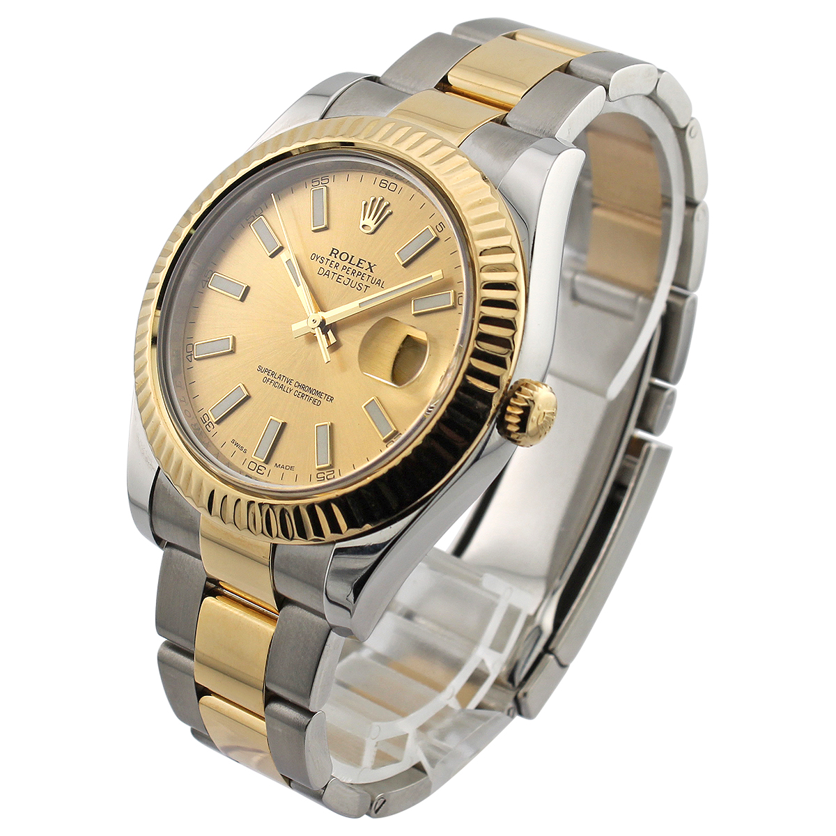 Datejust II 116333 (Champagne Baton Dial)
